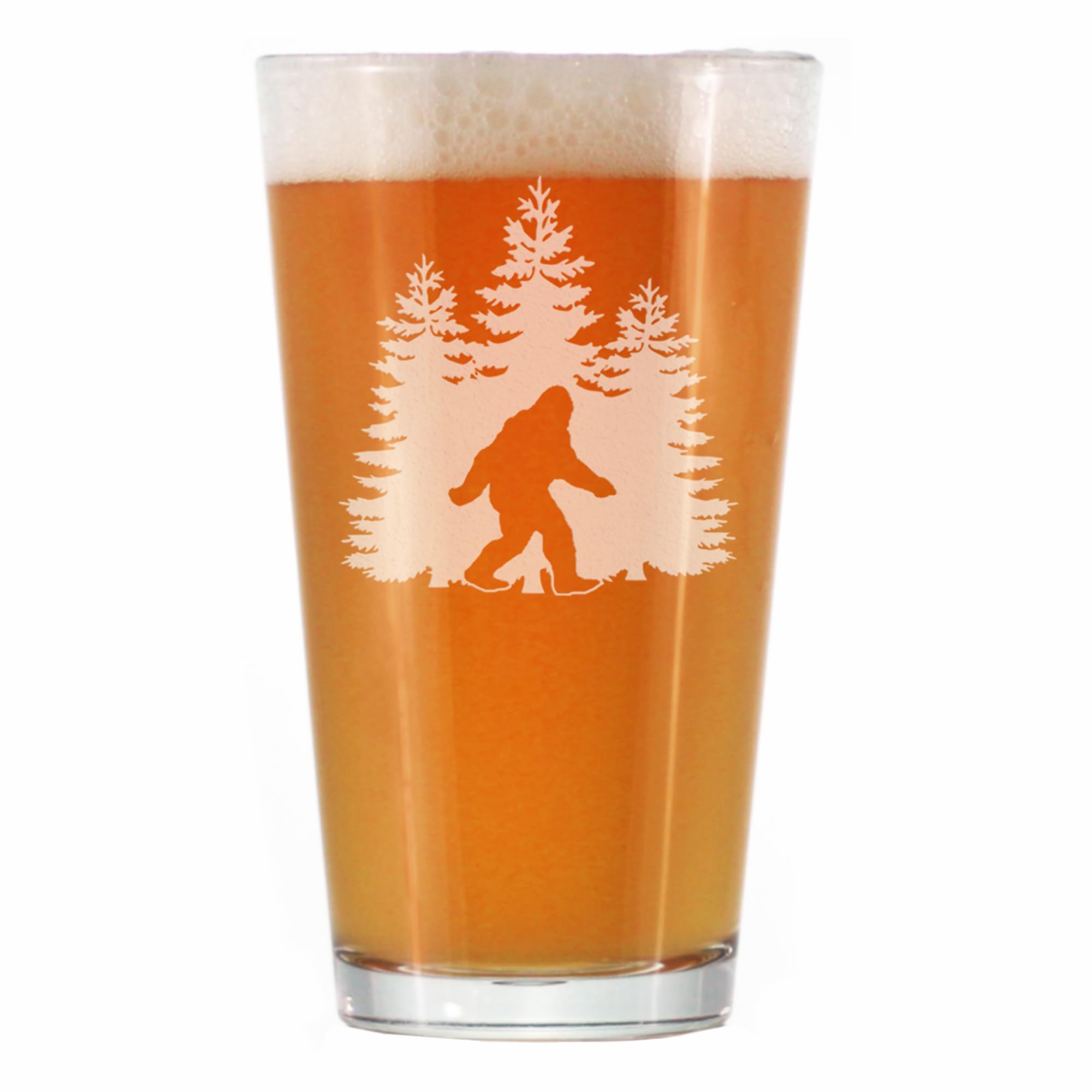 Bevvee Bigfoot vaso pinta 16 oz con grabado a mano, duradero y único.