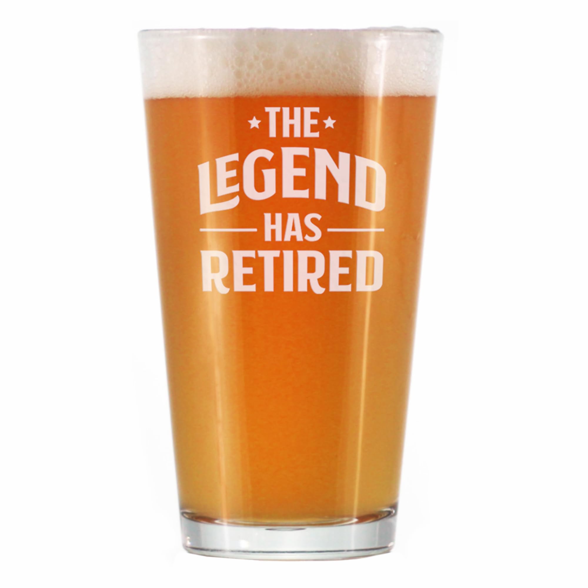 Bevvee Leyenda Se Retira, vaso de cerveza 16oz, ideal para despedidas
