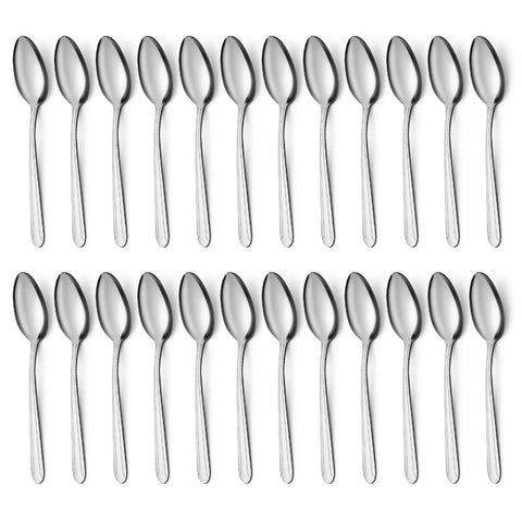 BEWOS conjunto 24 cucharas inoxidables para uso diario.