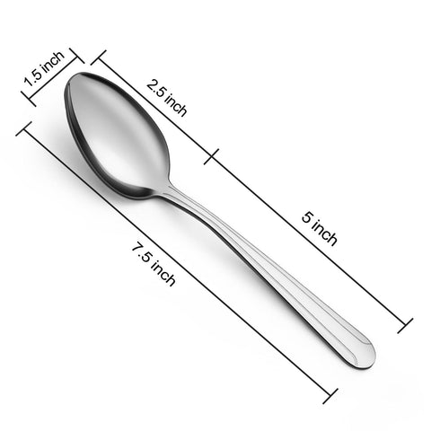 BEWOS cucharas-cena-acero-inoxidable: diseño robusto para servir comidas con confianza