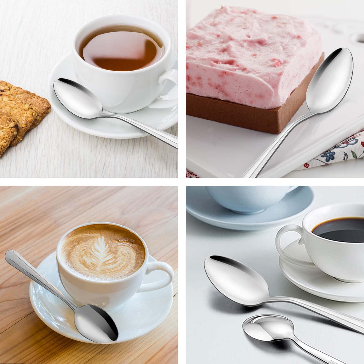 BEWOS cucharas de té de 6,2 pulgadas para momentos de té.