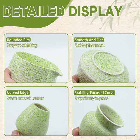 BEWOS tamiz de acero inoxidable para tamizar el polvo de matcha uniformemente.