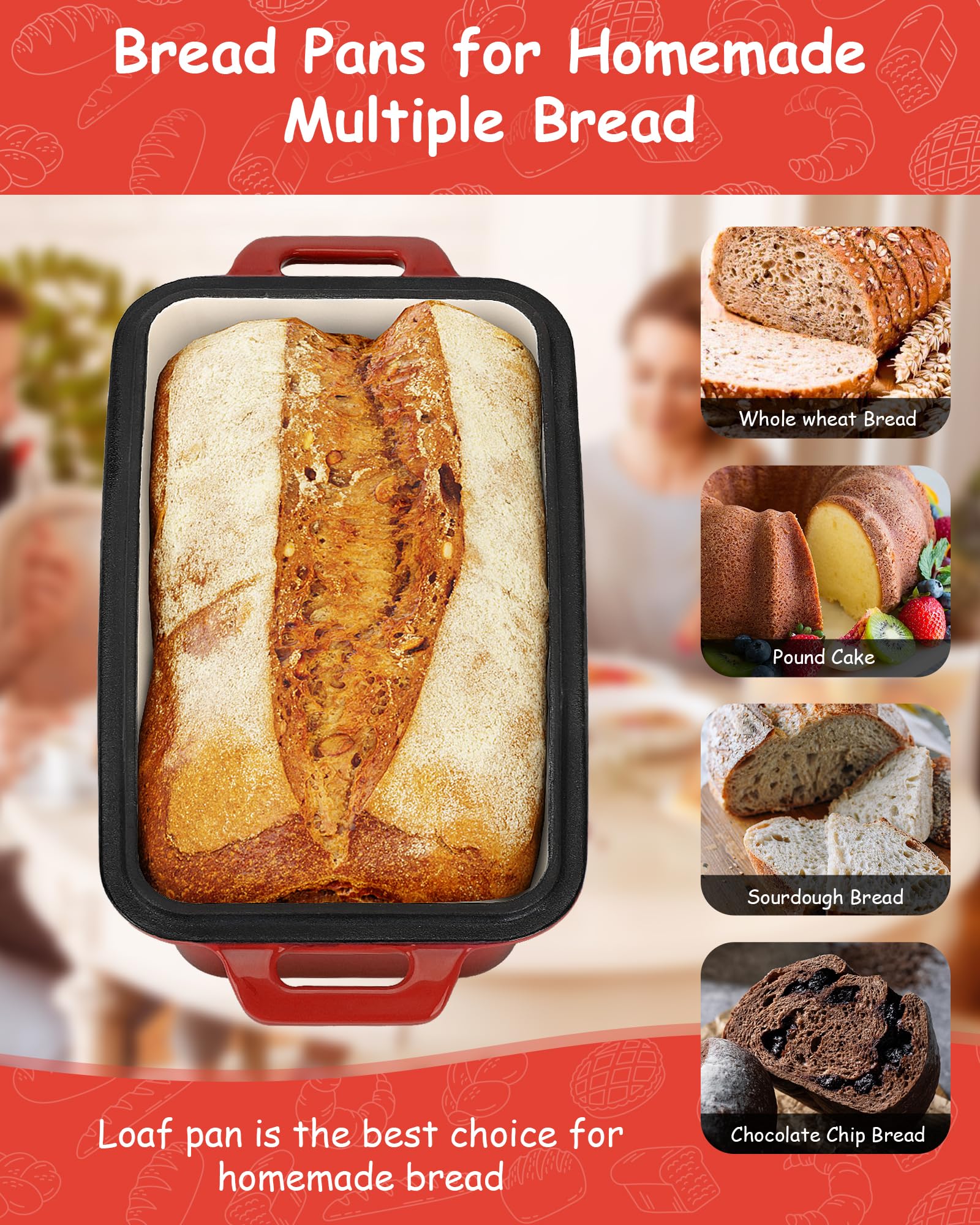 Bexmder pan con tapa abierta, interior esmaltado facilita limpieza.