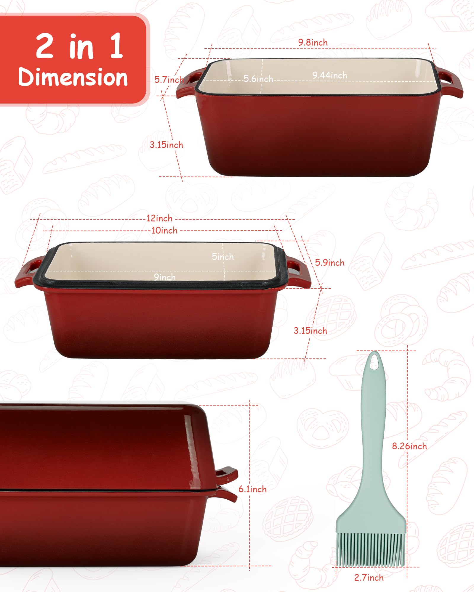 Bexmder regalo ideal para familias que hornean pan casero.
