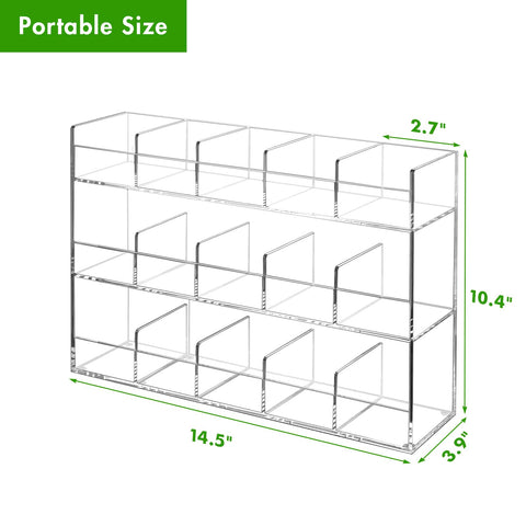 BEYGORM Organizador de té acrílico, estilo moderno para mostrador ordenado.