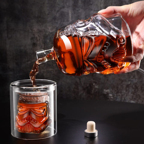 BEYOND MS conjunto whisky 750 ml y copas para degustación.