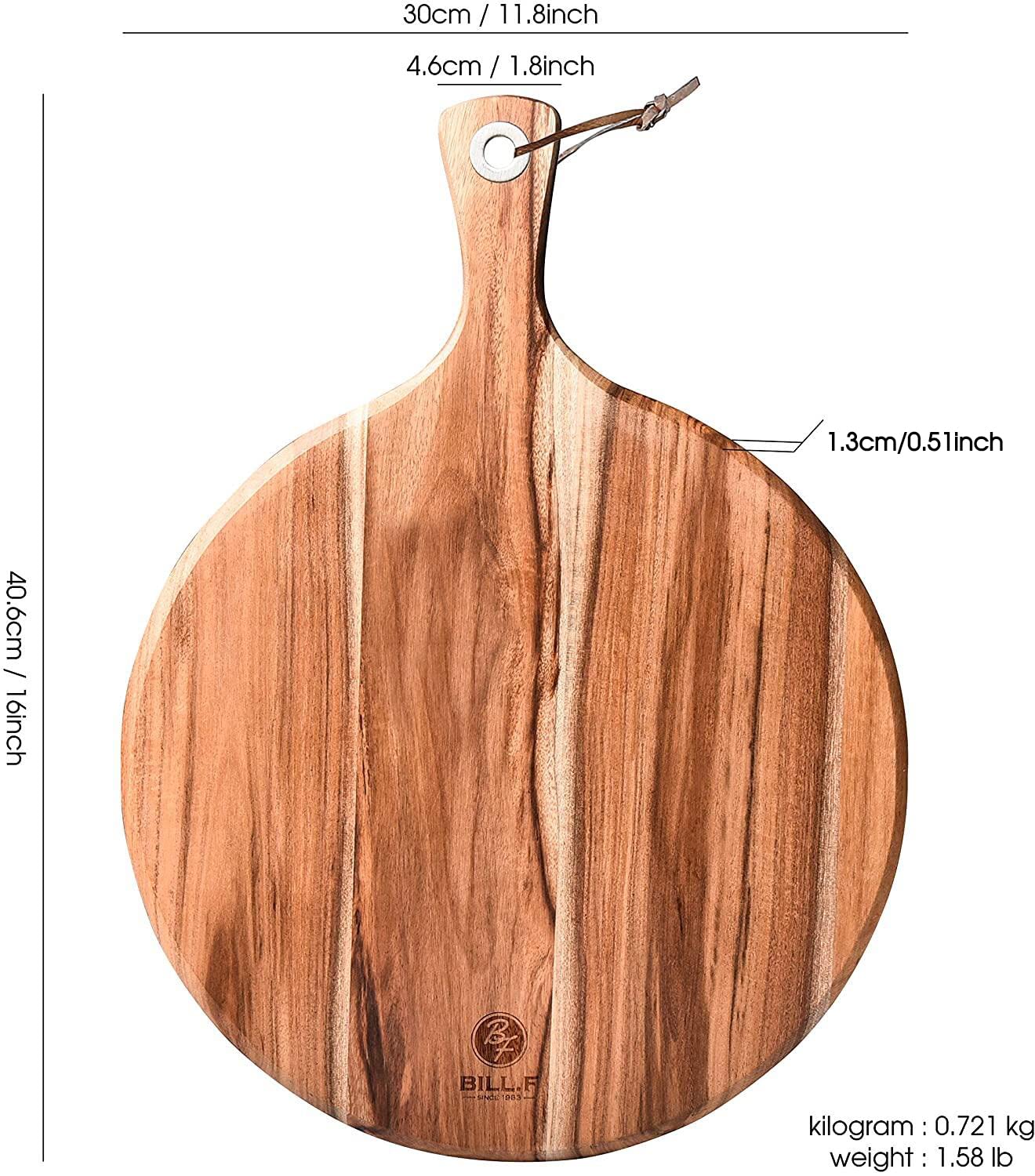 Tabla para quesos BF BILL.F en madera de acacia para aperitivos.