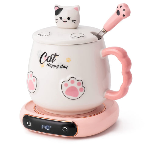 Bgbg calentador de taza mini para escritorio, mantiene bebidas calientes.