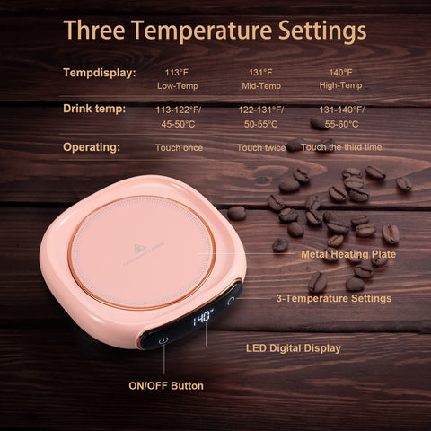Bgbg, tres niveles de temperatura para café o té.