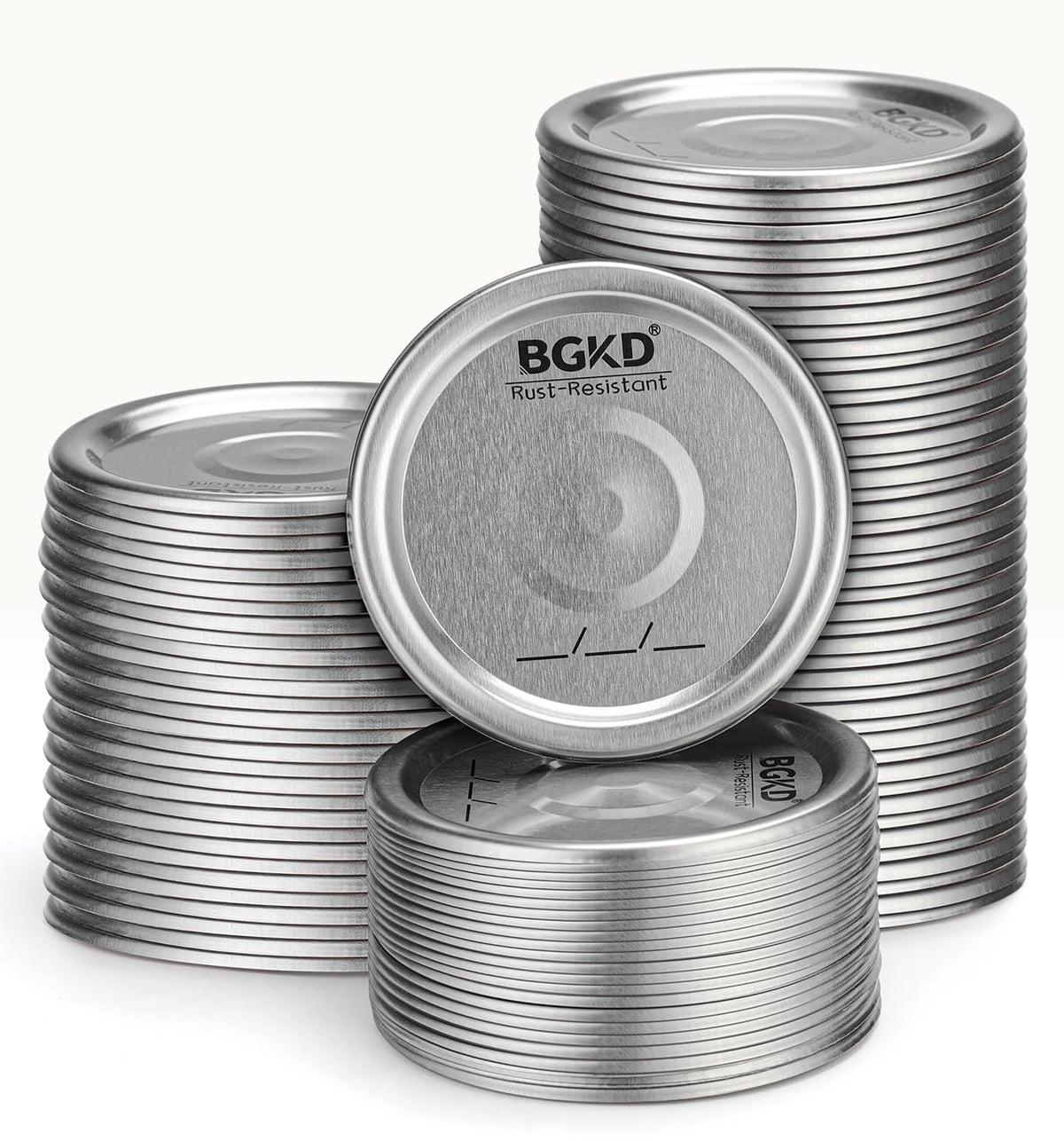 BGKD tapas de boca ancha: paquete de 100 piezas para conservar alimentos.