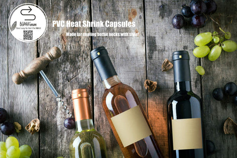 BGMAXimum cápsulas PVC para envoltura de vino en tono burdeos.