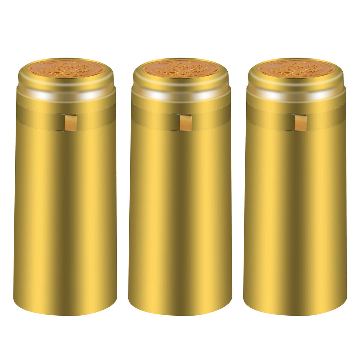BGMAXimum capsulas PVC doradas para botellas de vino.
