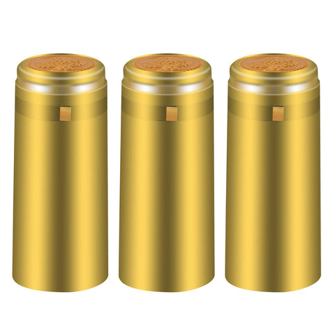 BGMAXimum capsulas PVC doradas para botellas de vino.