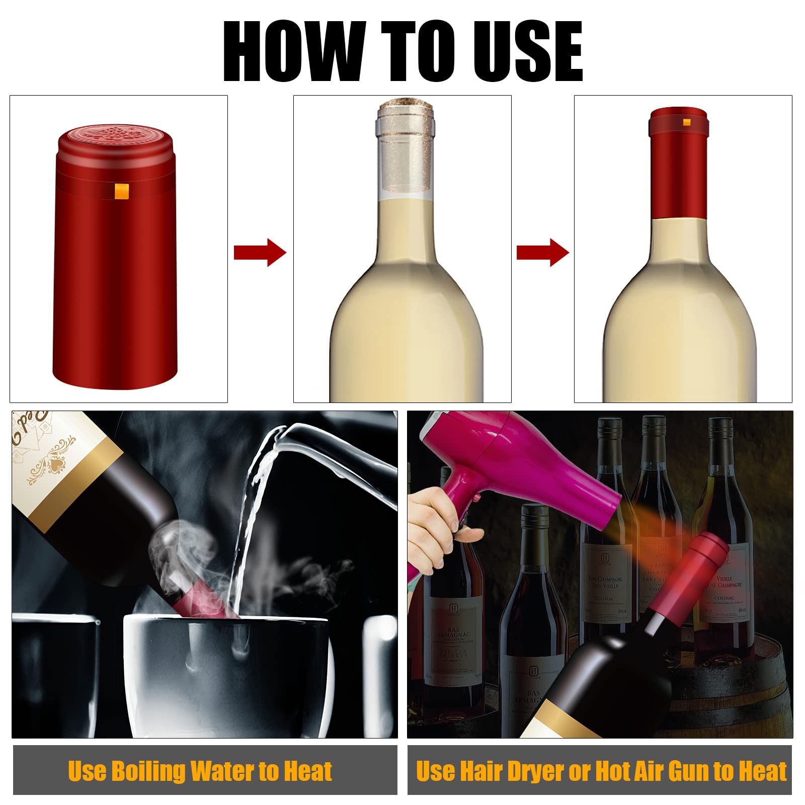 BGMAXimum capsulas PVC seguras para sellar botellas.
