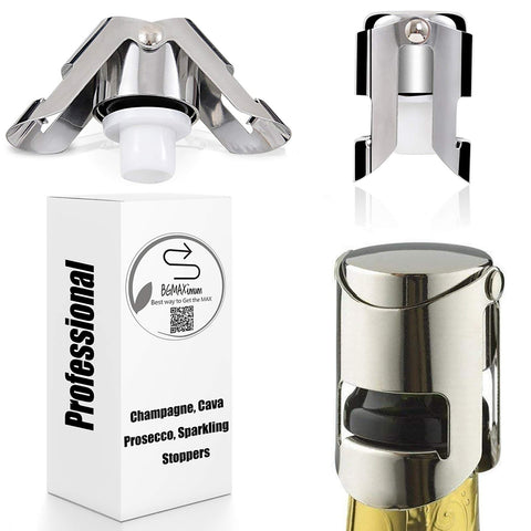 BGMAXimum: tapón sellador de champán en pack de 3 para conservar burbujas.