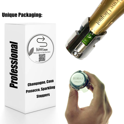 BGMAXimum: cuerpo de acero inoxidable duradero con silicona sellante para uso repetido.