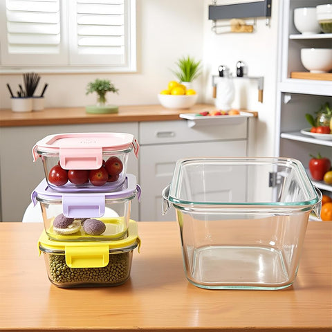 Capacidad de 2 tazas por recipiente de B.GUBOBOYA para porciones diarias