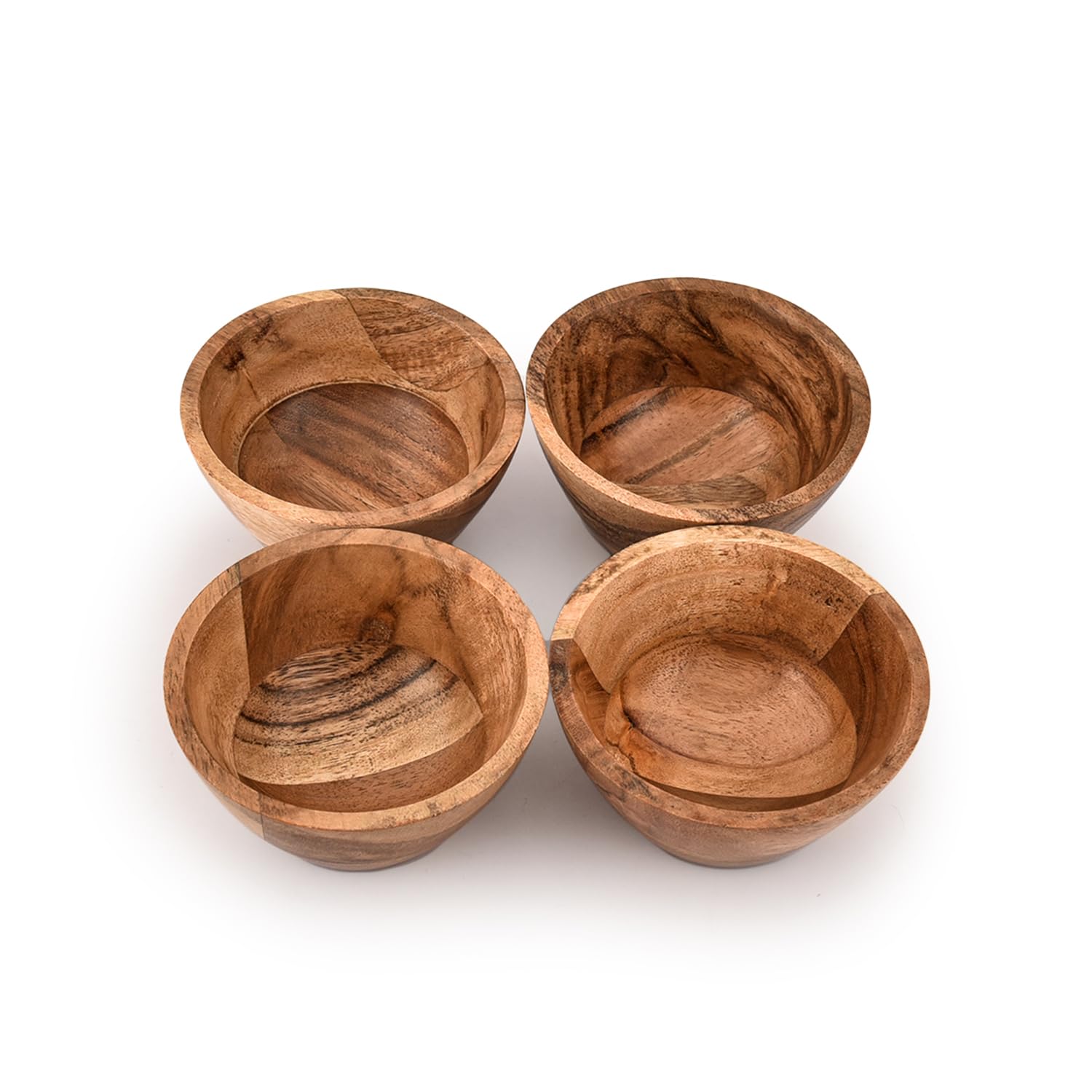 BHAVATU cuencos acacia aperitivos, perfectos para picar durante eventos