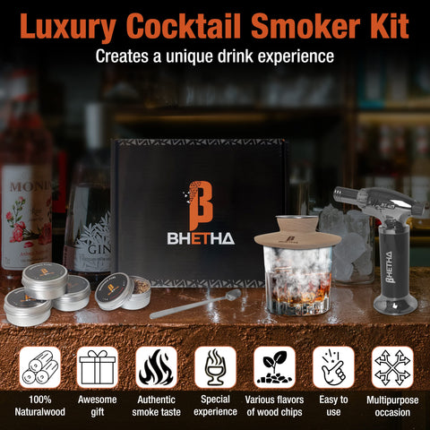 Astillas de humo sabor cerezo para cocteles BHETHA.