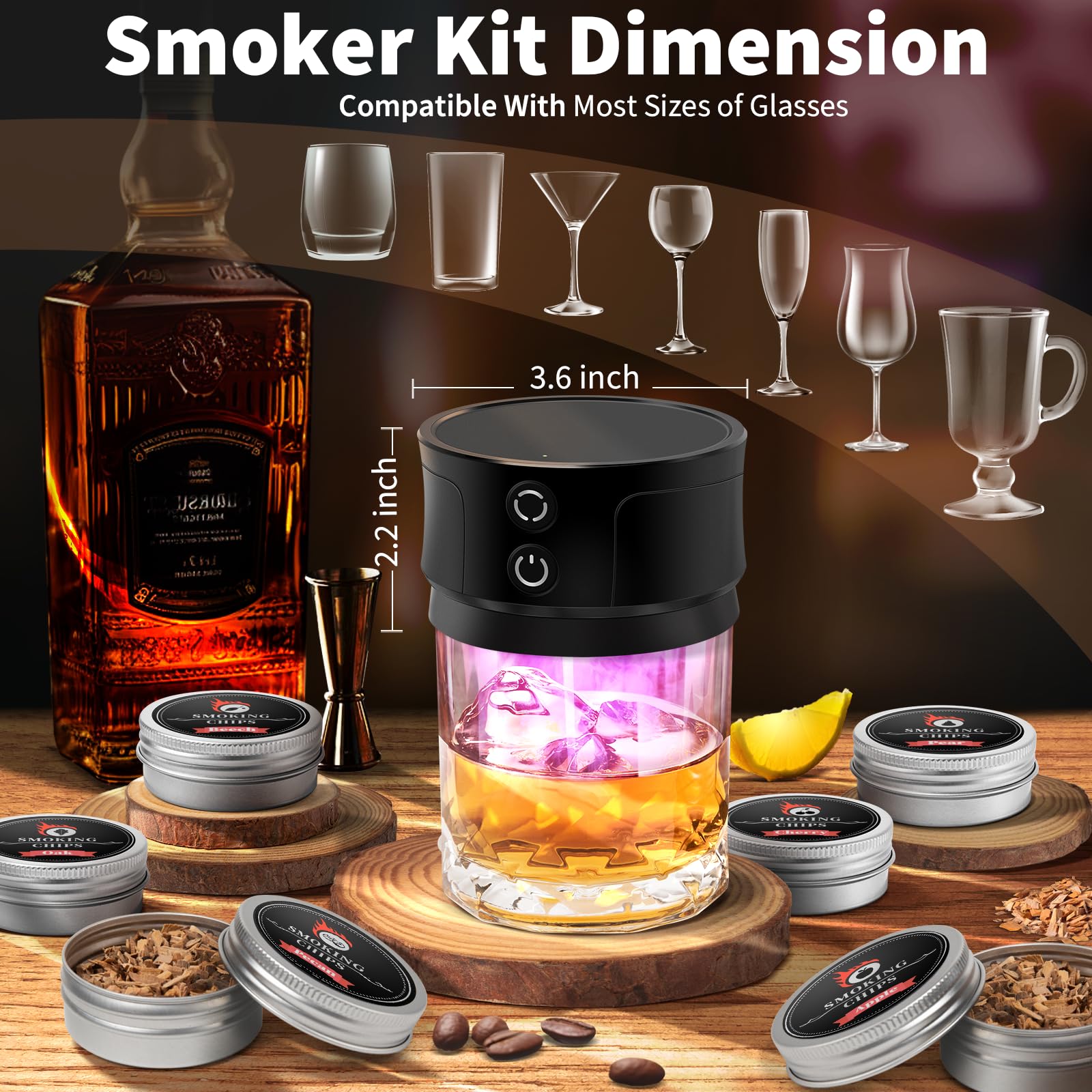 BHOOO astillas de madera para lograr sabores intensos en tus tragos.