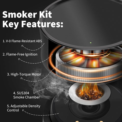 BHOOO infusor de cócteles con humo para bourbon y whisky.