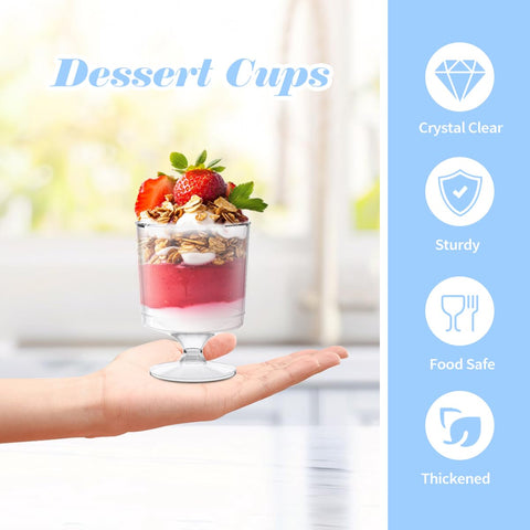 Presentación postre con diseño alto de BHHQHH para realzar las capas