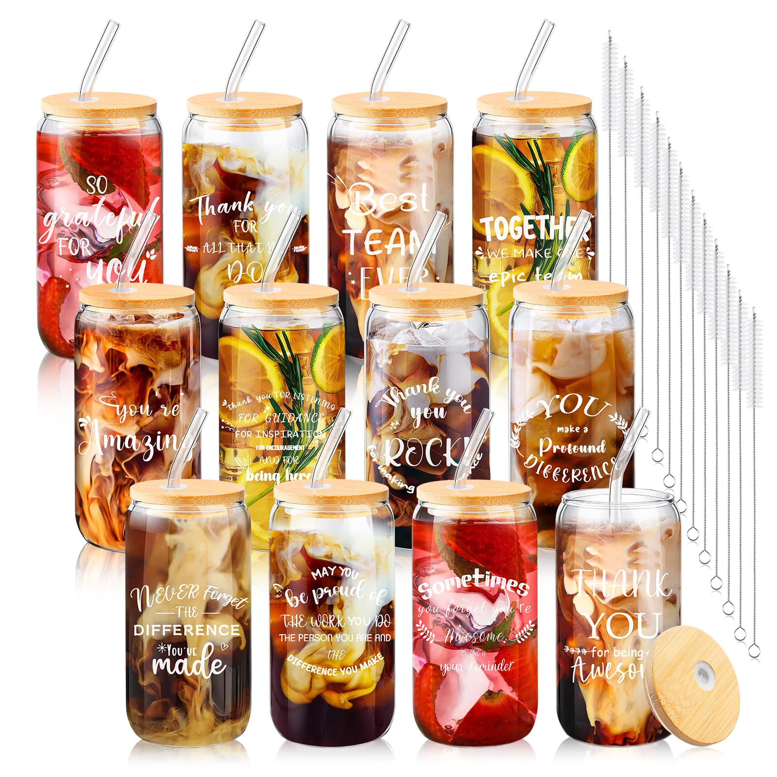 Vaso BHHQHH con forma de lata de 16 onzas para bebidas diarias.