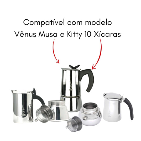 Bialetti 800413 placa de acero inoxidable para base estable