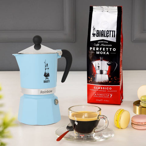 Detalle de la válvula de seguridad de Bialetti Rainbow para control.