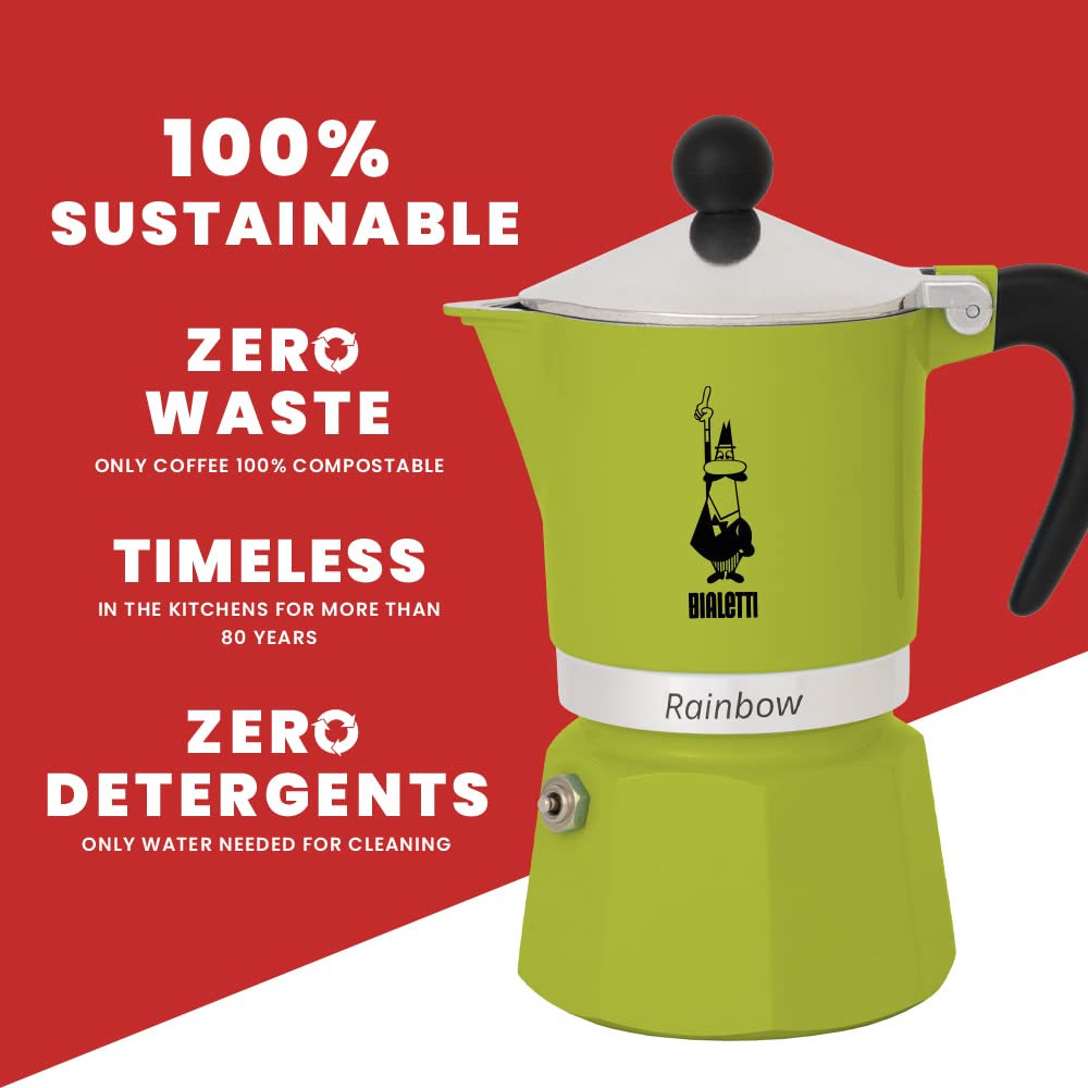 Uso versátil en gas, eléctrico y vitroceramico con la Bialetti Arcoiris