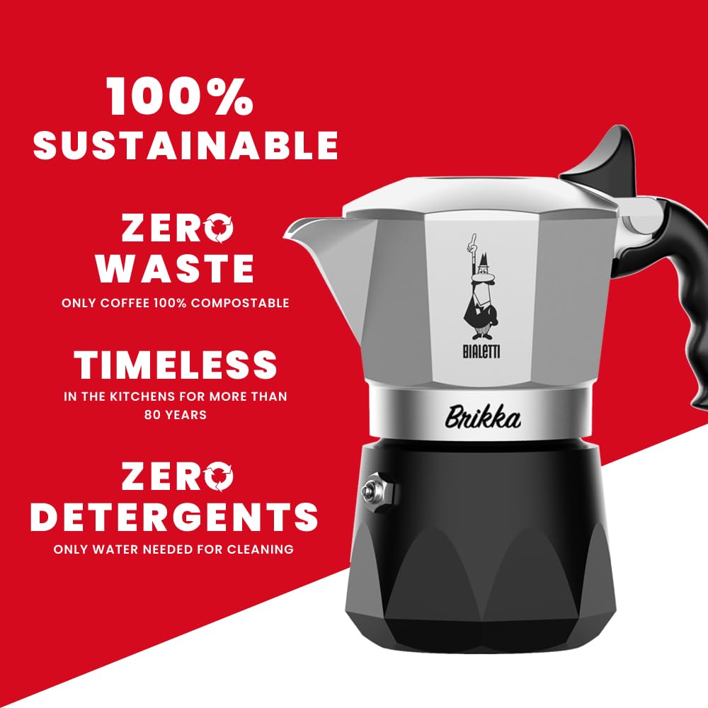 Ideal para preparar dos expressos densos en casa.