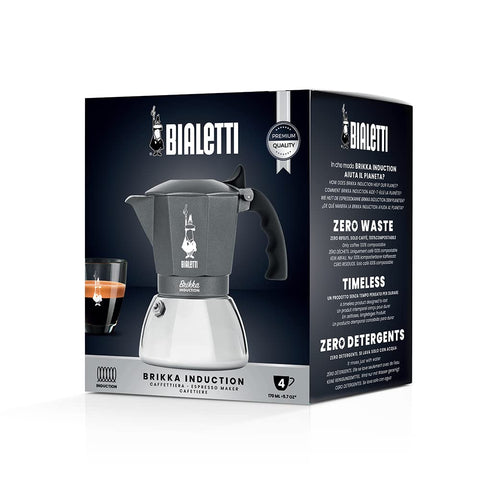 Bialetti Brikka Inducción ofrece espresso cremoso y aromático para casa.