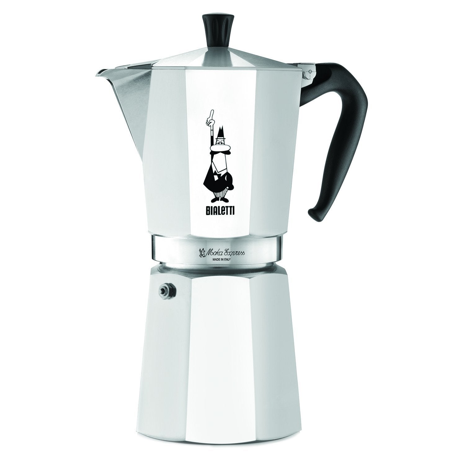 Bialetti Moka Express 12 tazas, aroma intenso a café recién hecho.