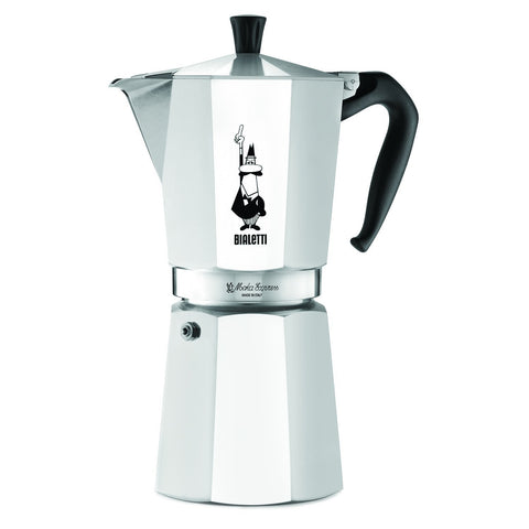 Bialetti Moka Express 12 tazas, aroma intenso a café recién hecho.