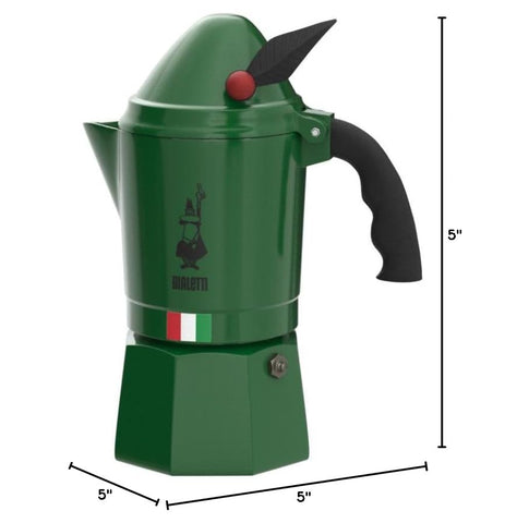 Instrucciones de uso y mantenimiento para la Moka Express Rainbow Alpina