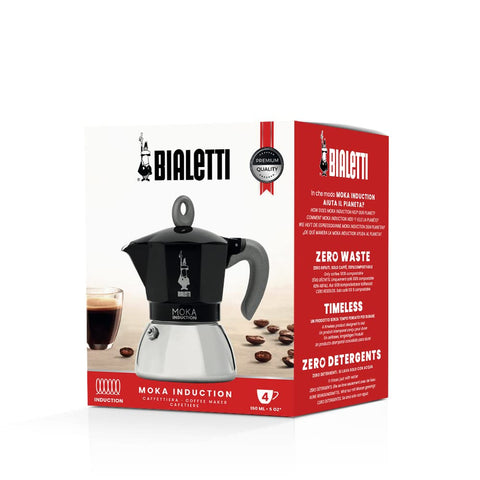 Detalle de la manija de la Bialetti Moka Inducción