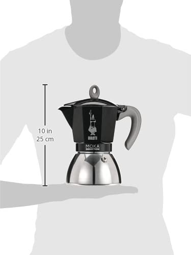 Diseño característico con bigote: símbolo de calidad de Bialetti.