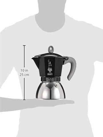 Diseño característico con bigote: símbolo de calidad de Bialetti.