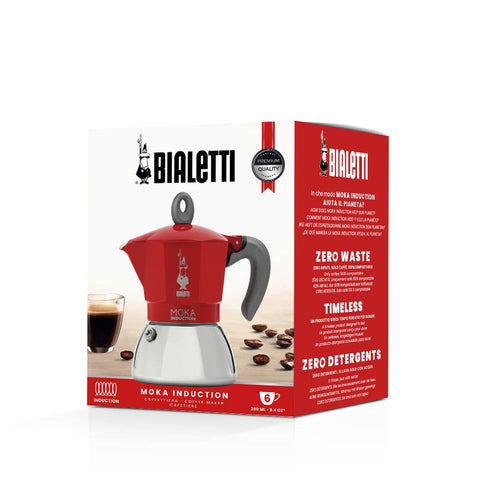 Bialetti Moka Inducción, uso fácil para preparar espresso en minutos.