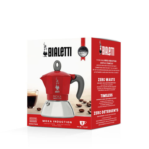 Bialetti Moka Induction, diseño rojo: añade estilo a tu ritual