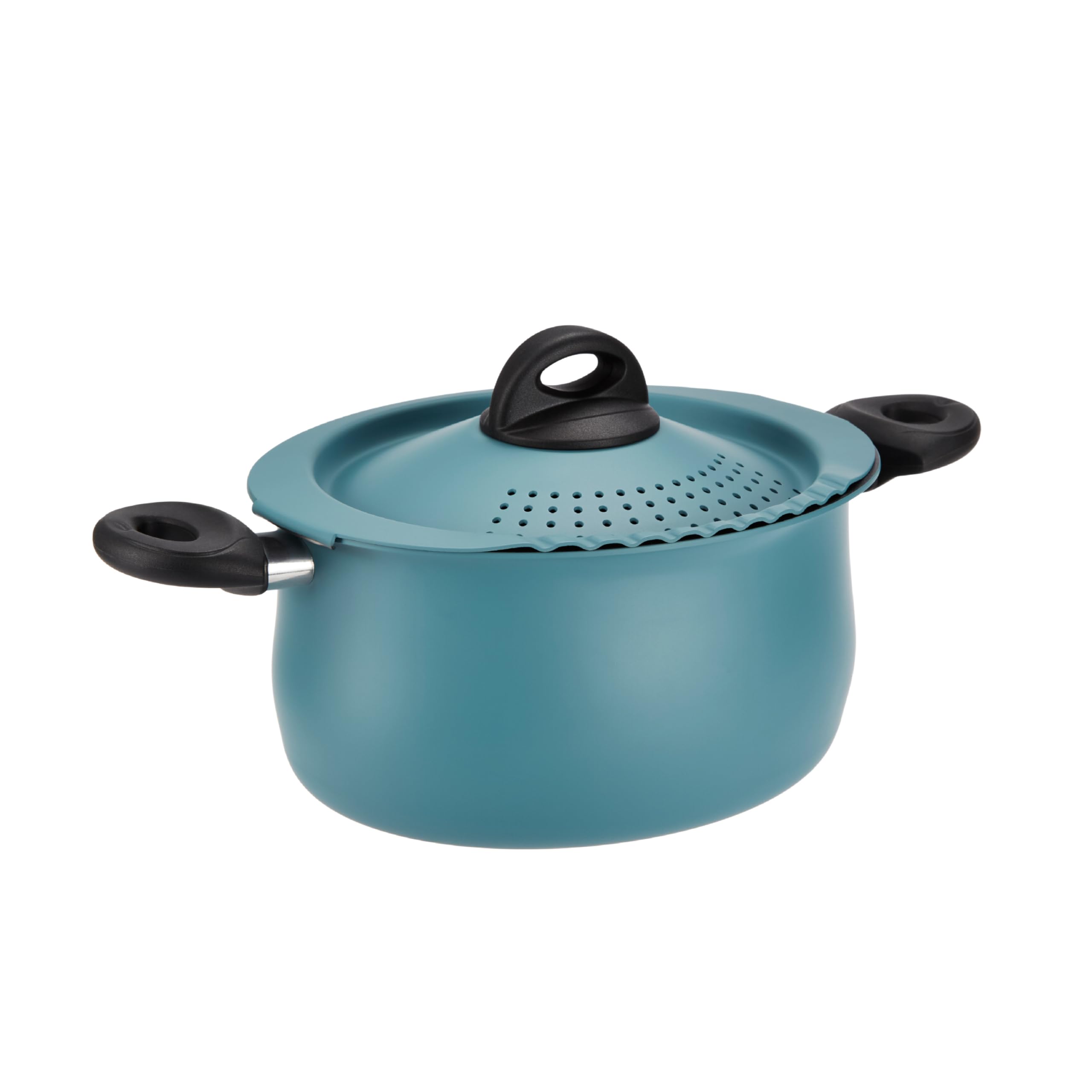 Tapa con colador integrado de Bialetti para escurrir con seguridad