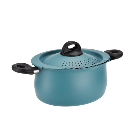Tapa con colador integrado de Bialetti para escurrir con seguridad
