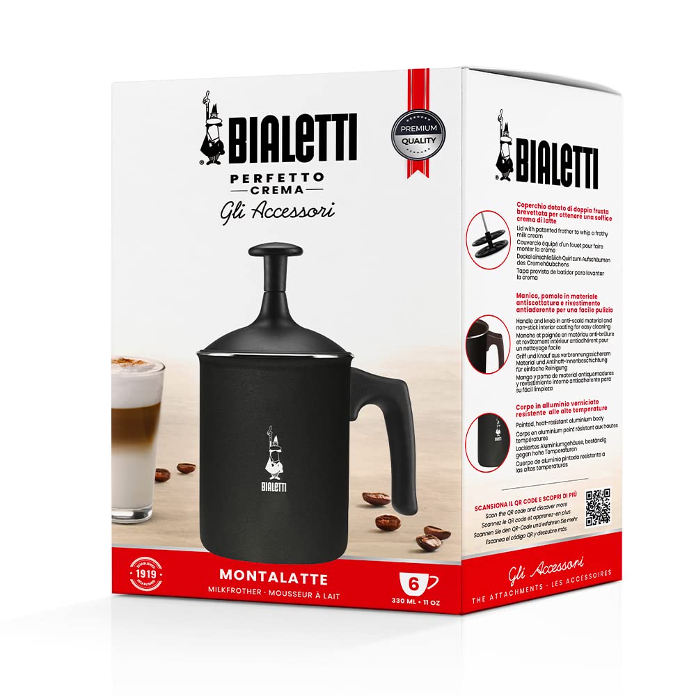 Capacidad de 1 litro de Tutto Crema para varias porciones de leche espumada.
