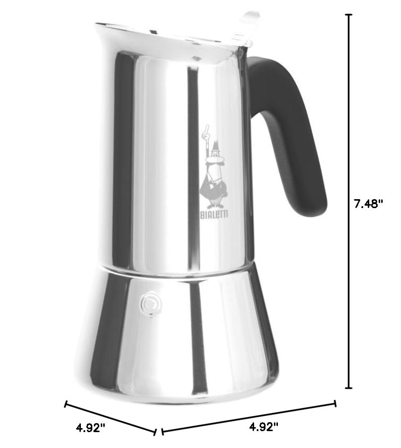 Bialetti Venus: acabado plata que añade estilo a la cocina.