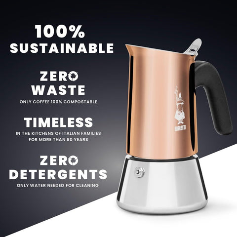 Bialetti Venus: preparación de espresso de calidad en cualquier cocina.