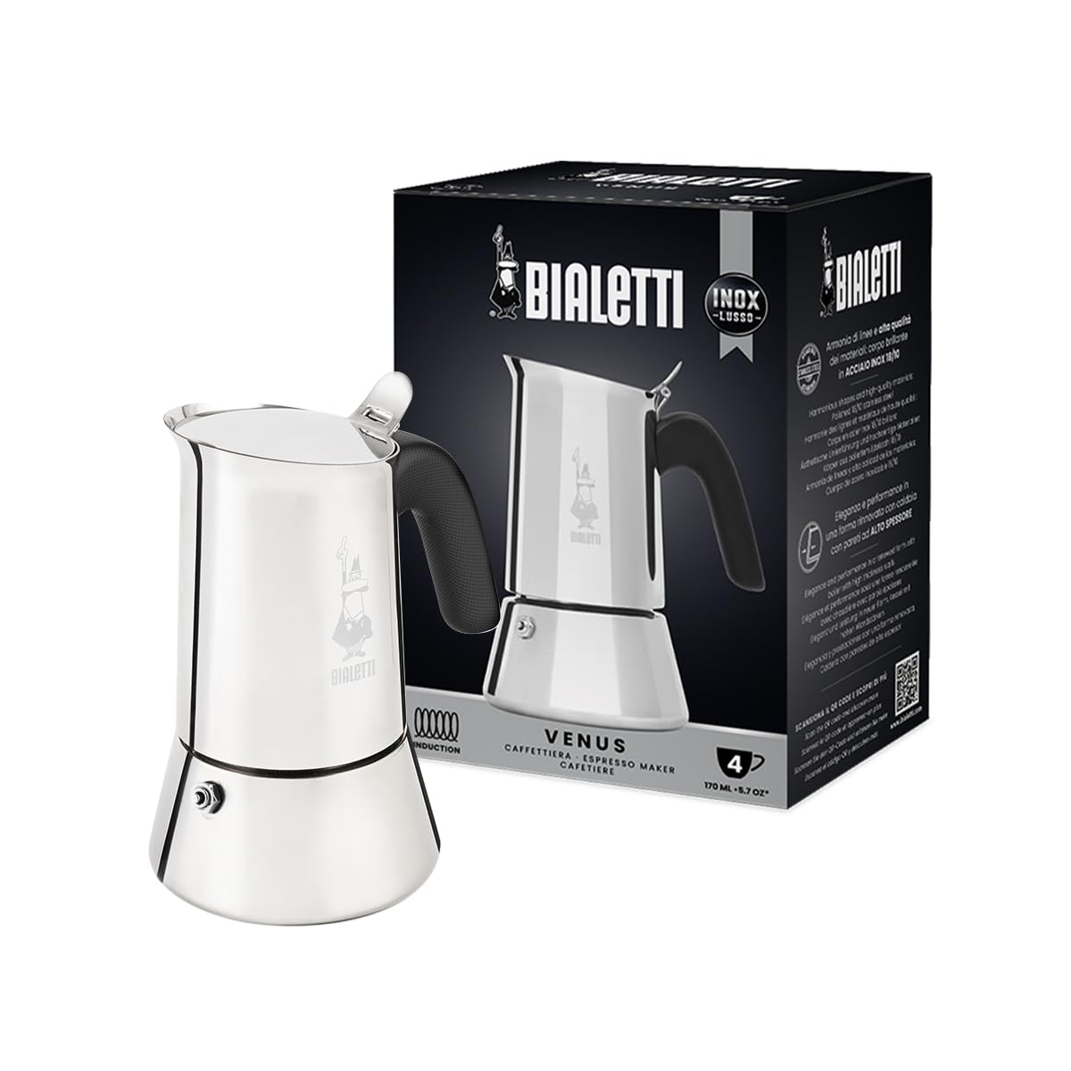 Bialetti Venus: tapa para inducción que facilita hervir café con seguridad.