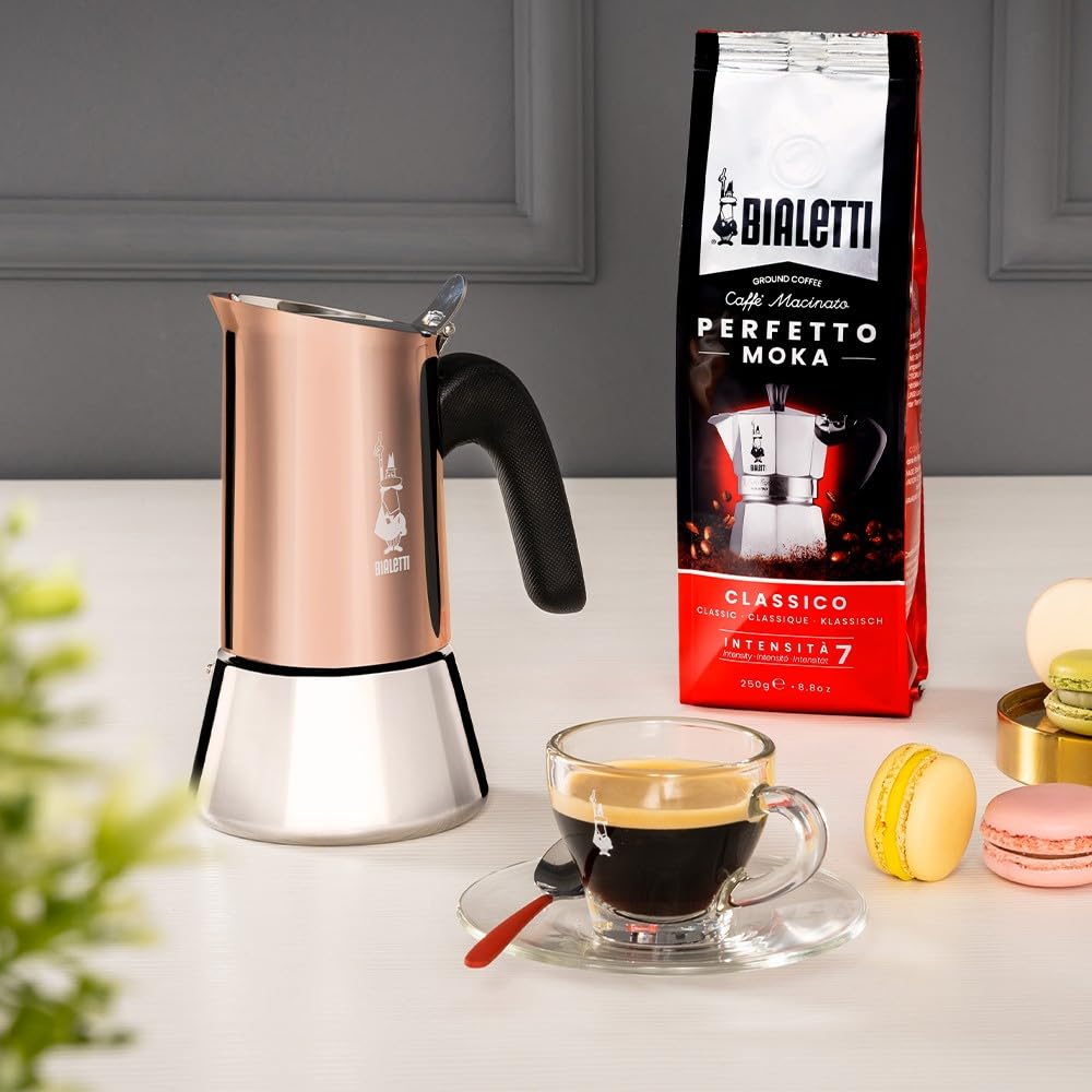 Bialetti Venus: válvula de seguridad para un vertido controlado.