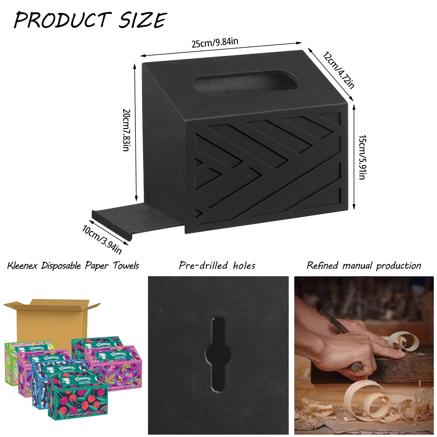 Tres maneras de usar el porta-papel Bibelun para mayor comodidad.