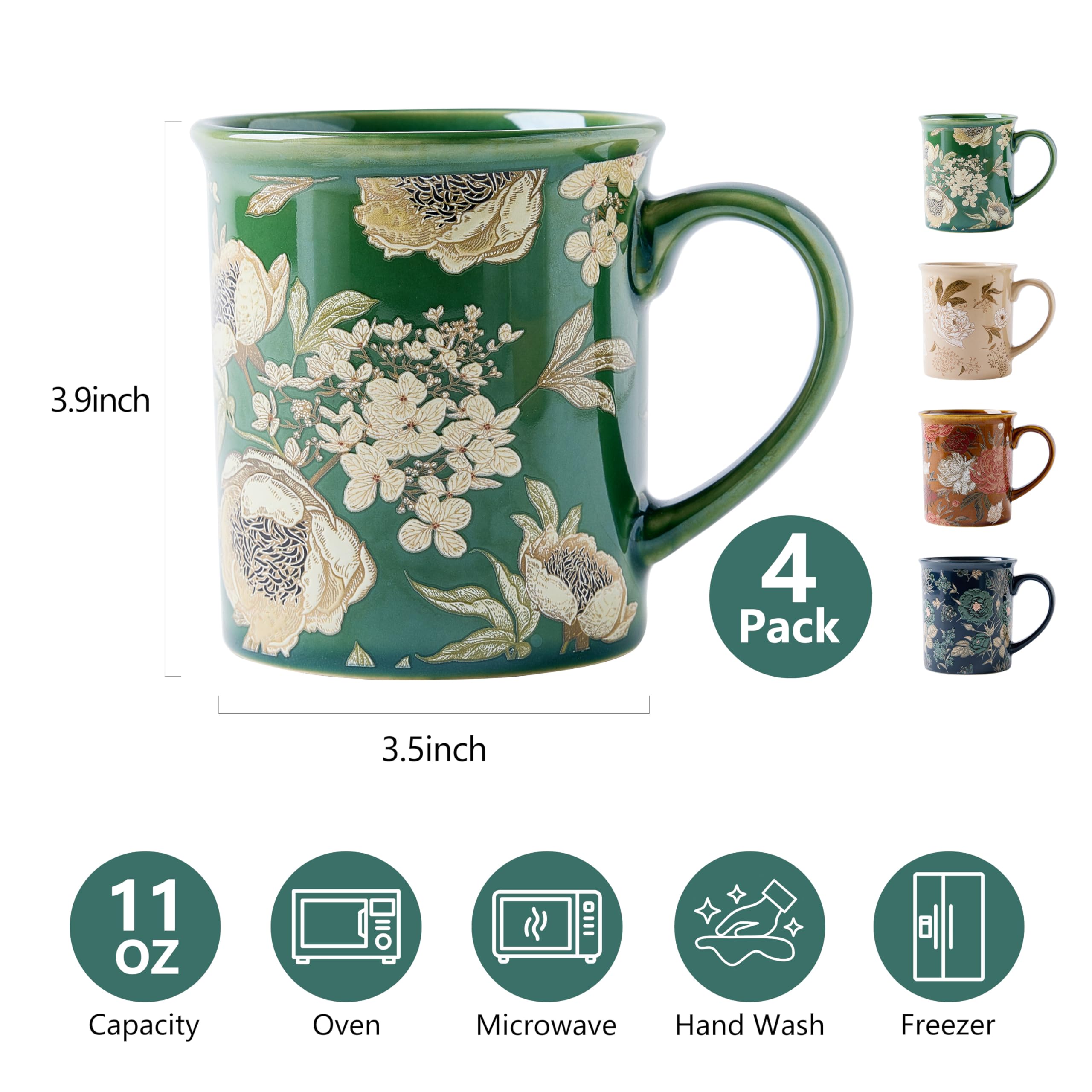 Taza cerámica con textura emboss: añade tacto y sofisticación a cada sorbo.
