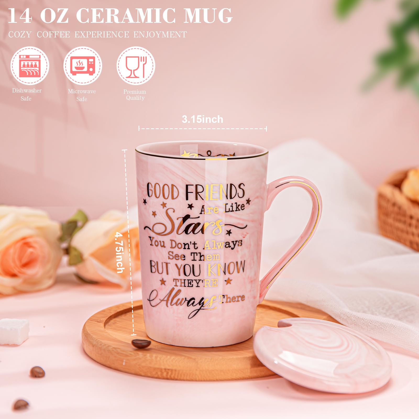 Cuchara Biching para taza cerámica, accesorio práctico.